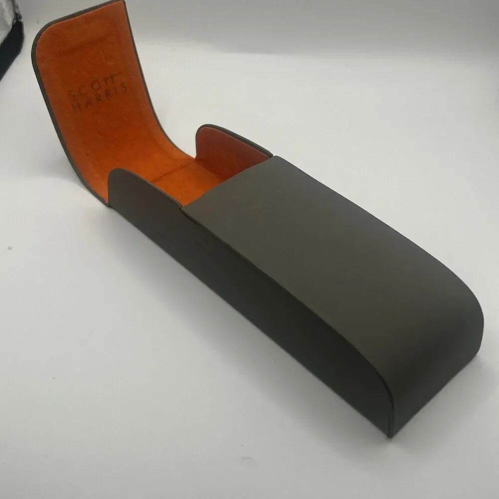 SCOTT HARRIS Sun/Eyeglass Case-Gray Flip Top-Sleek Pre Owned